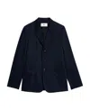 Ami Alexandre Mattiussi Single-breasted Cotton Blazer In Black