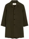 Ami Alexandre Mattiussi Ami Paris De Coeur Single-breasted Car Coat In Brown