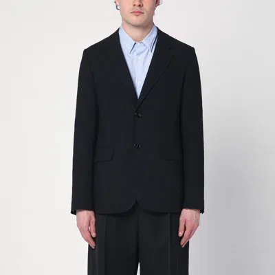 Ami Alexandre Mattiussi Single-breasted Jacket Black Wool