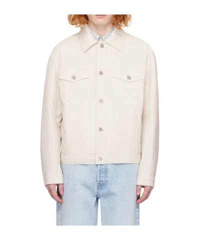 Ami Alexandre Mattiussi Single-breasted Lapel Casual Jacket In White