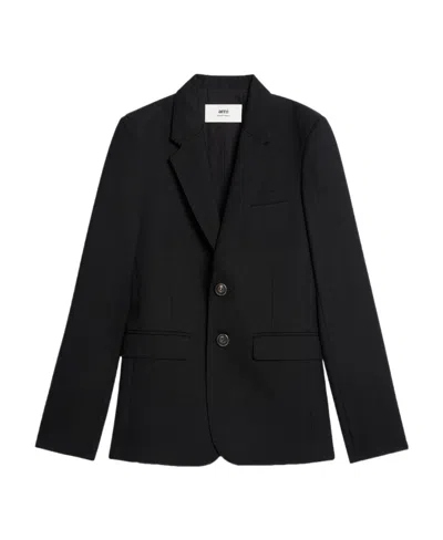 Ami Alexandre Mattiussi Ami Paris Jacket In Navy Blue