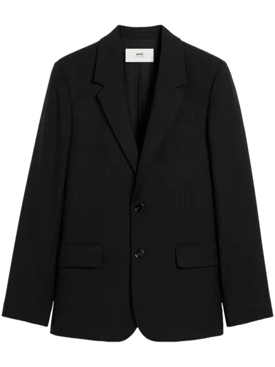 AMI ALEXANDRE MATTIUSSI SINGLE BREASTED VIRGIN WOOL BLAZER