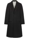 Ami Alexandre Mattiussi Single-breasted Virgin-wool Coat In Black