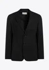 Ami Alexandre Mattiussi Single-breasted Wool Blazer In Black