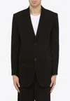 Ami Alexandre Mattiussi Ami Paris Black Wool Single Breasted Jacket In Black
