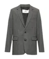 Ami Alexandre Mattiussi Single-breasted Wool Blazer In Black