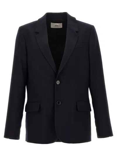 AMI ALEXANDRE MATTIUSSI SINGLE-BREASTED WOOL BLAZER