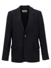 Ami Alexandre Mattiussi Ami Paris Single-breasted Wool Blazer In Blue