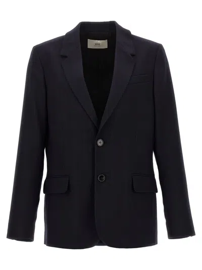 AMI ALEXANDRE MATTIUSSI SINGLE-BREASTED WOOL BLAZER