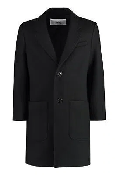 Pre-owned Ami Alexandre Mattiussi Single-breasted Wool Coat In Black