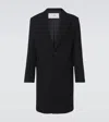 Ami Alexandre Mattiussi Single Breasted Wool Coat In Black