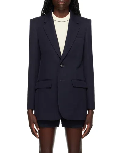 Ami Alexandre Mattiussi Single-breasted Blazer In Blue