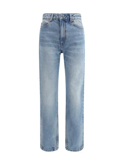 Ami Alexandre Mattiussi Straight-leg Denim Pants With Subtle Fading In Blue