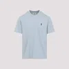 Ami Alexandre Mattiussi Logo-embroidered Crewneck T-shirt In Blue