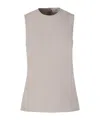 Ami Alexandre Mattiussi Ami Paris Viscose Fluid Top In Nude