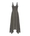 Ami Alexandre Mattiussi Ami Asymmetric Hem Midi Dress In Black