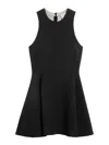 Ami Alexandre Mattiussi Sleeveless Virgin-wool Minidress In Black