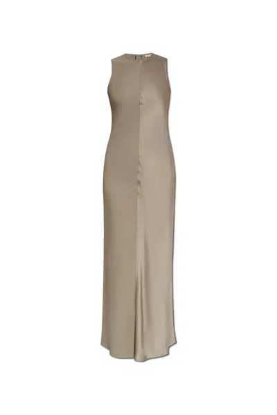 Ami Alexandre Mattiussi Sleeveless Dress In Cendre