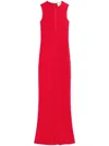 Ami Alexandre Mattiussi Ami Paris Sleeveless Maxi Dress In Rot
