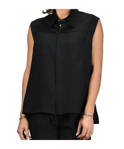 Ami Alexandre Mattiussi Sleeveless Shirt In Black