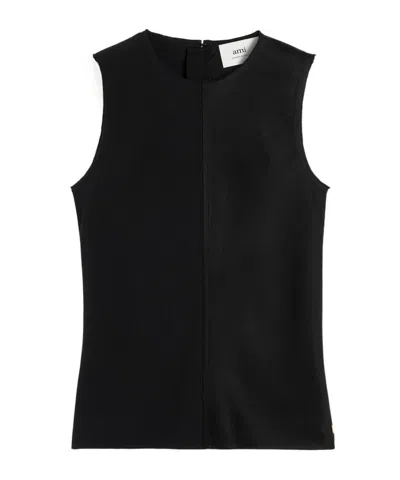 Ami Alexandre Mattiussi Sleeveless Shirt In Black