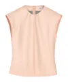 Ami Alexandre Mattiussi Pink Sleeveless Raw Edge Details Top Pink In Pink