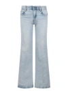 AMI ALEXANDRE MATTIUSSI SLITTED FLARE FIT JEANS