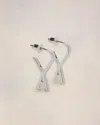 Ami Alexandre Mattiussi Small Ami De Coeur Hoop Earrings In Silver