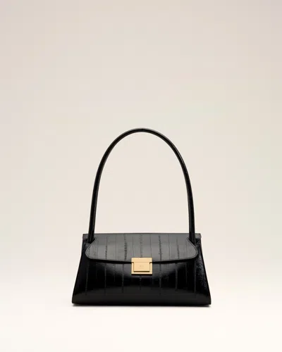 Ami Alexandre Mattiussi Small Black Cow Leather Mimi Bag Black