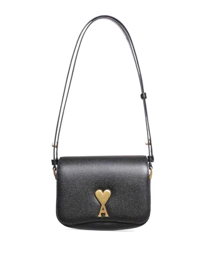 Ami Alexandre Mattiussi Small Paris Paris Bag In Black