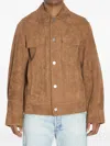 Ami Alexandre Mattiussi Snap-button Flap-pocket Jacket In Brown