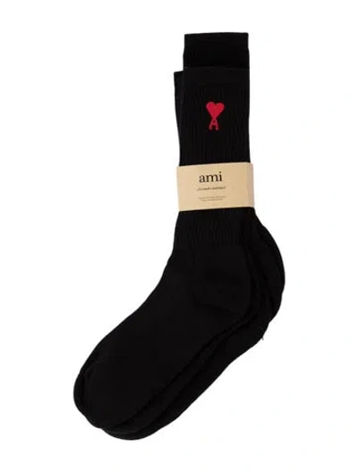 Pre-owned Ami Alexandre Mattiussi Socks 3-packs In Black