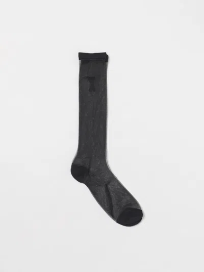 Ami Alexandre Mattiussi Socks Ami Paris Woman Color Black
