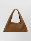 Ami Alexandre Mattiussi Soft Leather Shoulder Bag With Double Handles In Brown