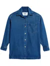 Ami Alexandre Mattiussi Jeanshemd Mit Haifischkragen In Blue