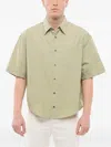 Ami Alexandre Mattiussi Short-sleeved Popeline Shirt With Breast-pocket