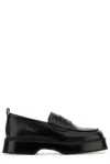 Ami Alexandre Mattiussi Black Square Toe Loafers In Black