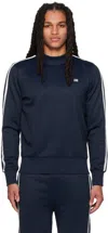 Ami Alexandre Mattiussi Ssense Exclusive Navy Sweatshirt In 4003 Lazuli Blue