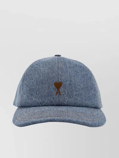 Ami Alexandre Mattiussi Stitched Denim Baseball Cap