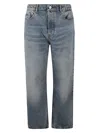 Ami Alexandre Mattiussi Ami Paris Belt-looped Mid-rise Jeans In Used Blue