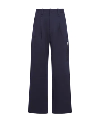 Ami Alexandre Mattiussi Straight Casual Pants In Blue