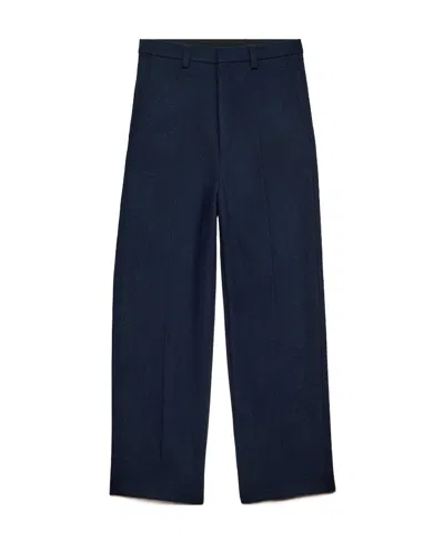 Ami Alexandre Mattiussi Straight Casual Pants In Blue