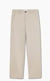 Ami Alexandre Mattiussi Straight Chino Trousers In Neutral