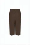 Ami Alexandre Mattiussi Straight-cut Pants In Smooth Wool With Clean Lines In Animal Print