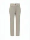 Ami Alexandre Mattiussi Straight-cut Tailored Pants With Five-pocket Design In Neutral
