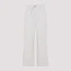 Ami Alexandre Mattiussi Ami Wide-leg Trouser With Elastic Waistband And Practical Pockets In Mastic
