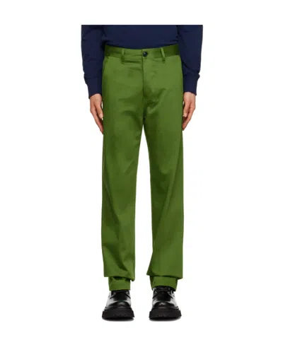 Ami Alexandre Mattiussi Straight-fit Casual Pants In Green