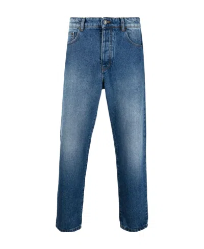 Ami Alexandre Mattiussi Straight Fit Denim Jeans In Blue