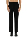 Ami Alexandre Mattiussi Straight Fit Trousers Black In Black