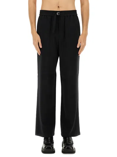 Ami Alexandre Mattiussi Straight Fit Pants In Black